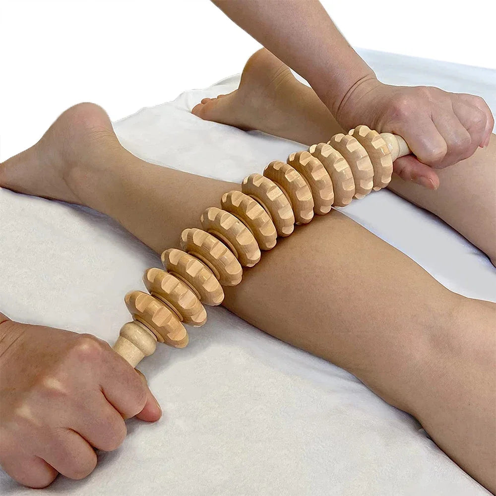 Wooden Fascia Roller Massager