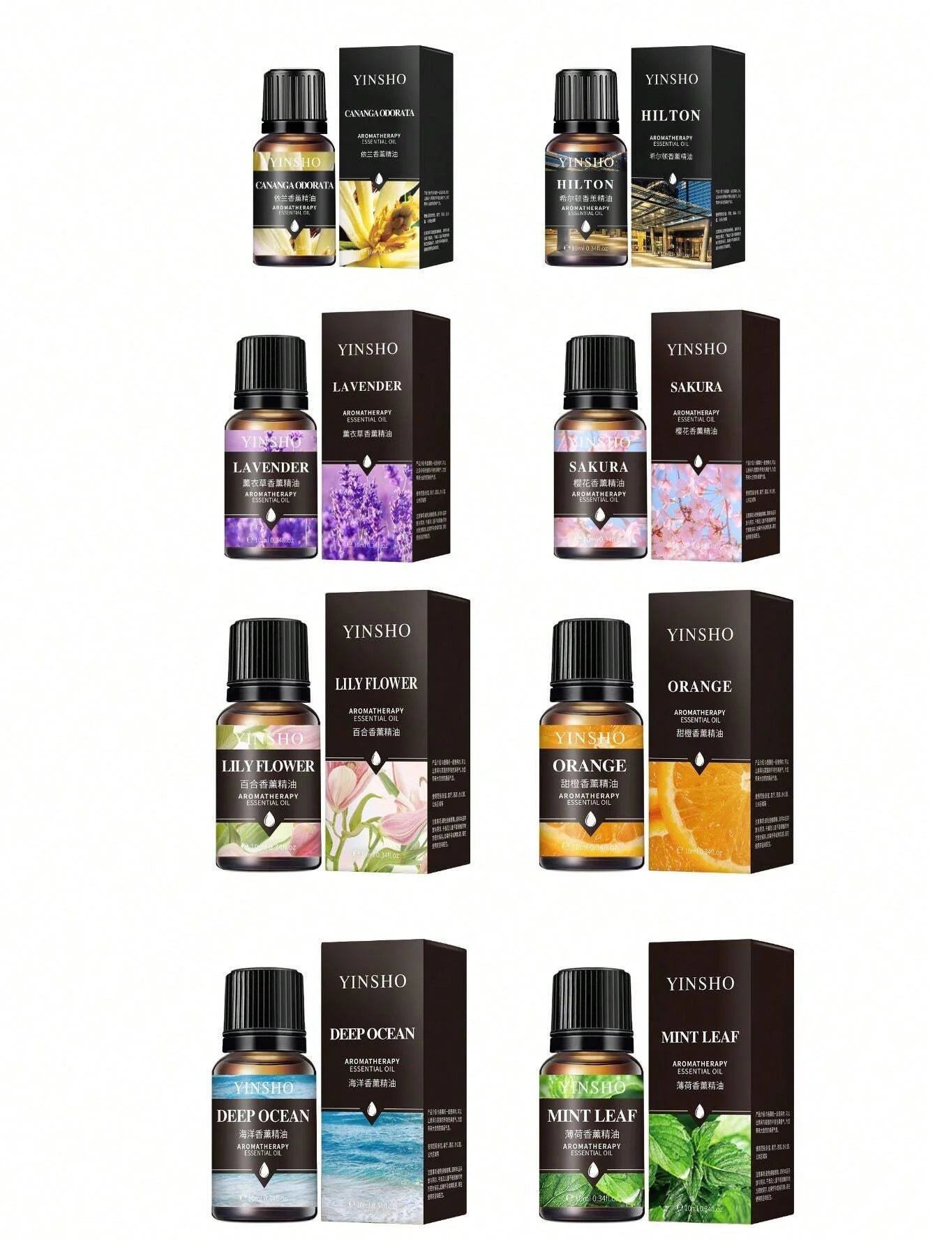 14 Flavors 10ml Essential Oils for Diffuser