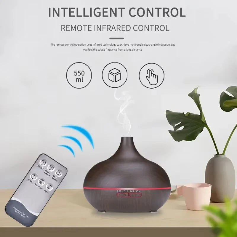 500ml Wood Grain Aroma Diffuser