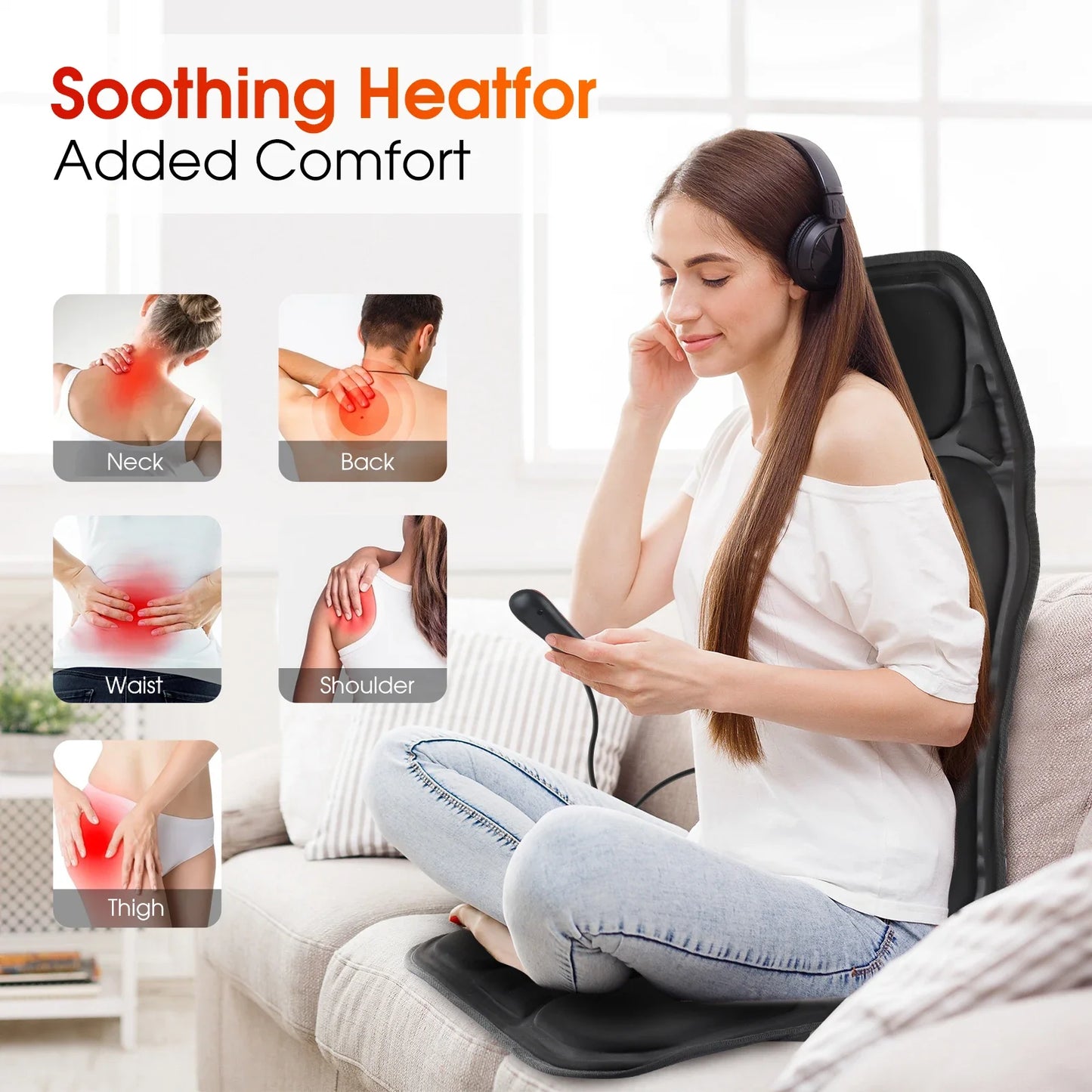 Heated Electric Massage Cushion