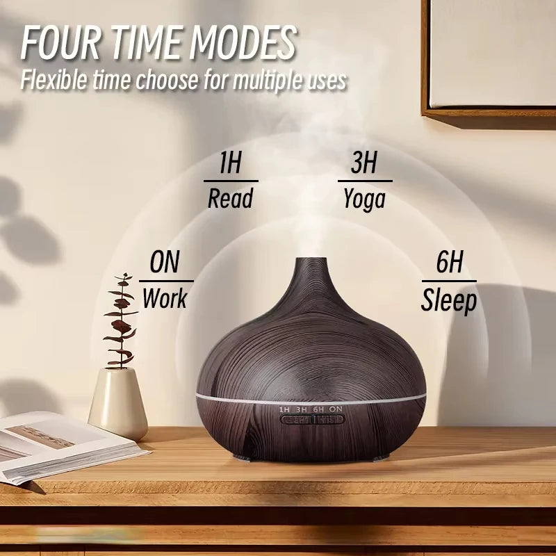 500ml Wood Grain Aroma Diffuser