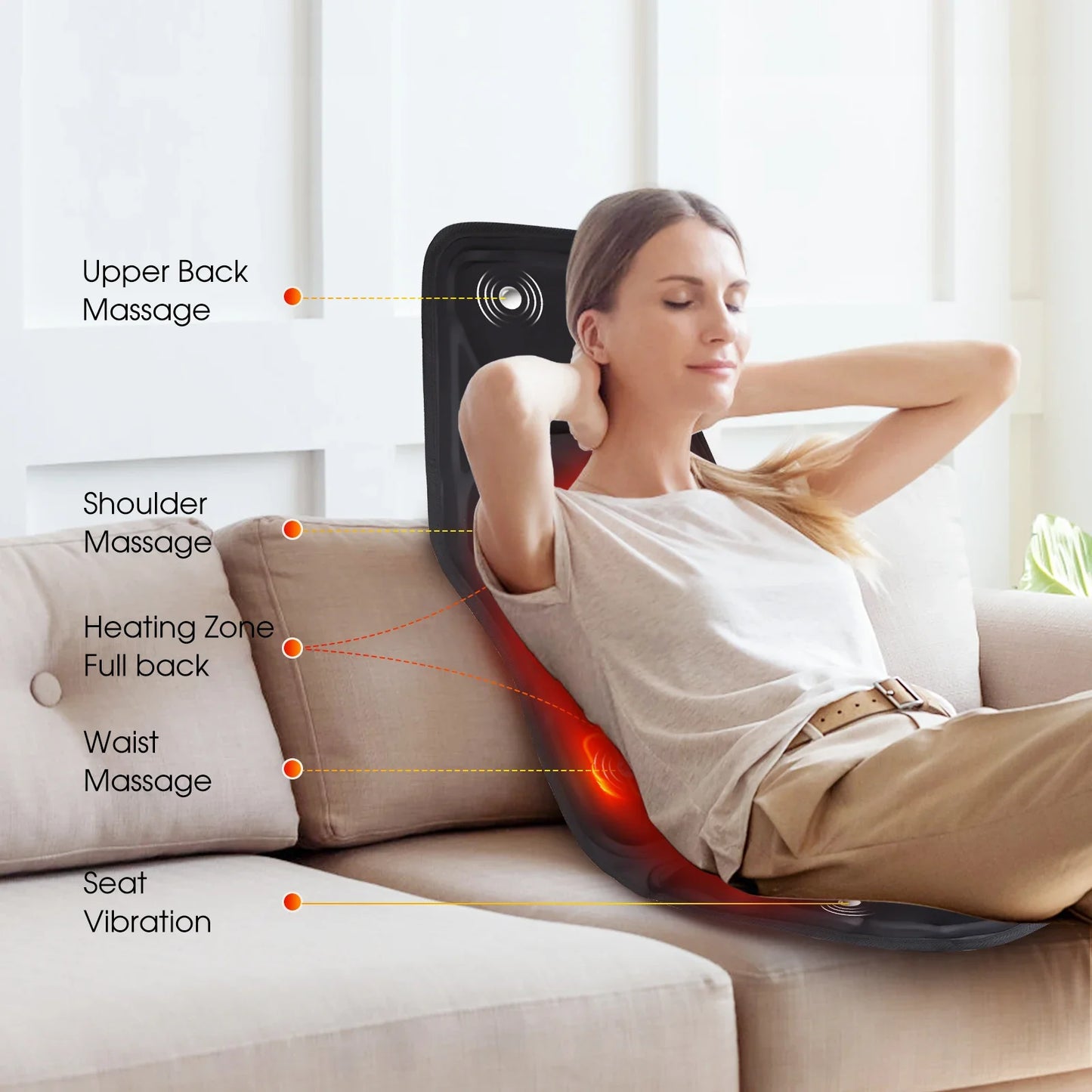 Heated Electric Massage Cushion