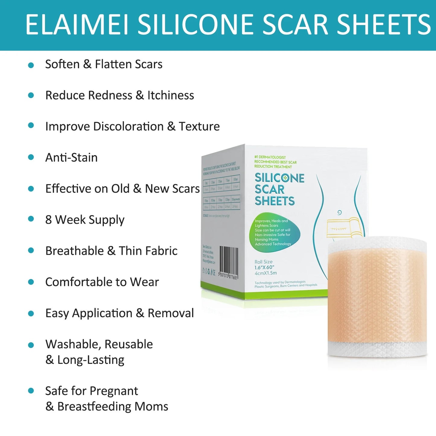 Silicone Scar Strip 4x150cm