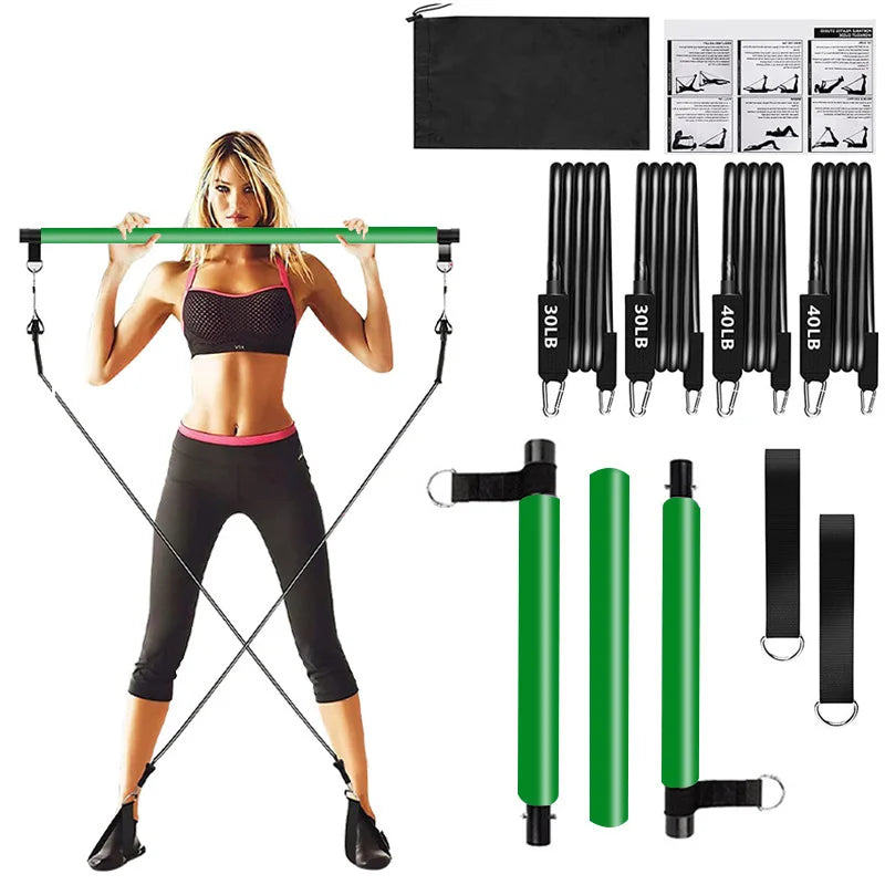 Pilates Bar Kit with Resistance Bands