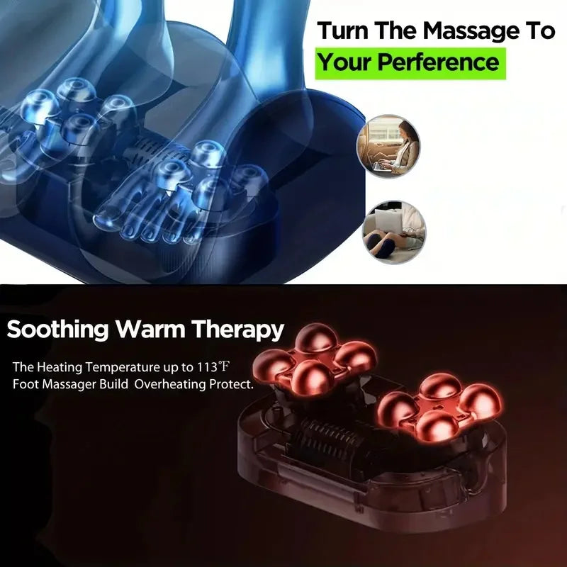 Extra Large Electric Foot & Calf Massager with Heat