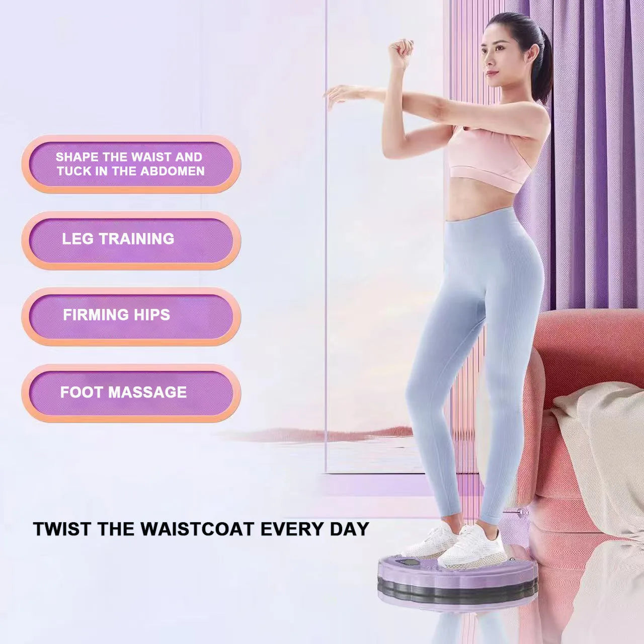 Magnetic Waist Twister Balance Board