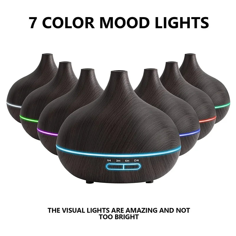 550ml USB Aroma Diffuser with LED & Remote