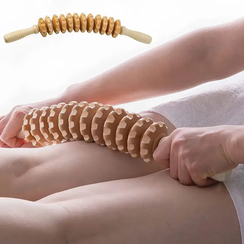 Wooden Fascia Roller Massager
