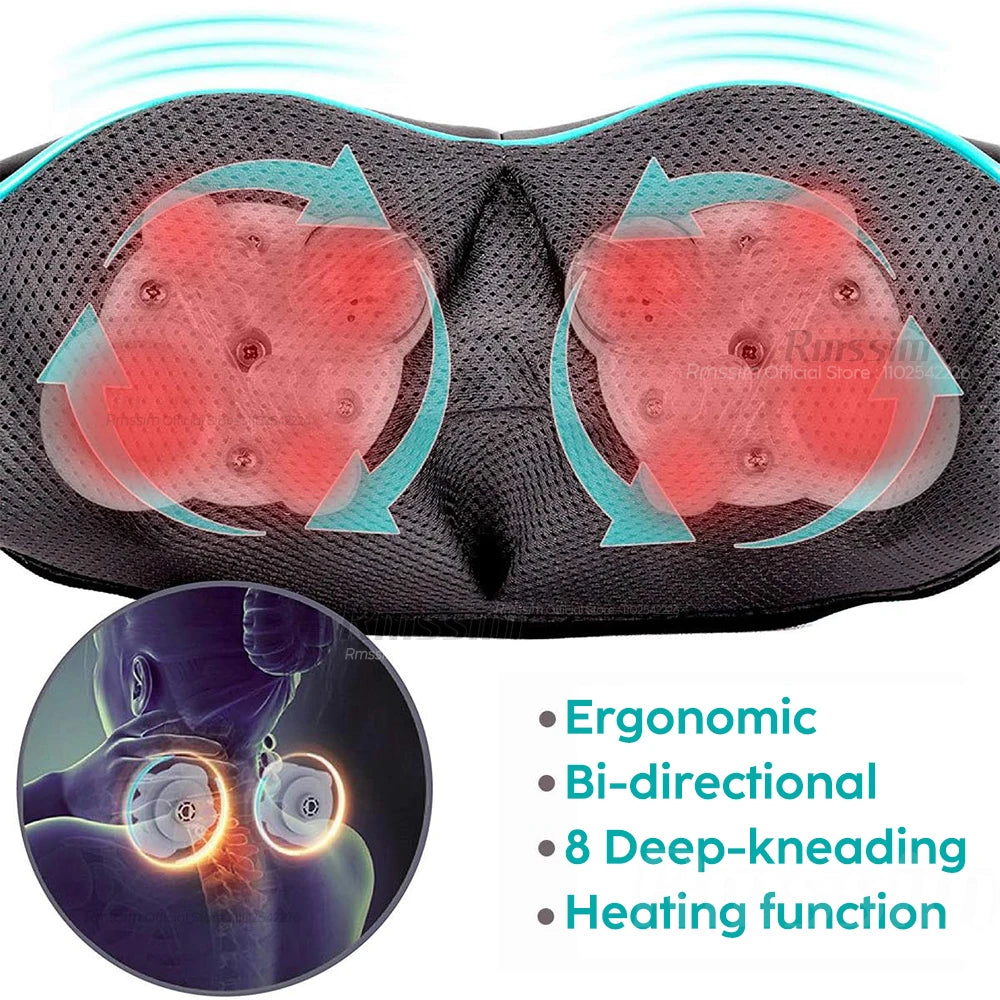 Heated Shiatsu Massage Pillow