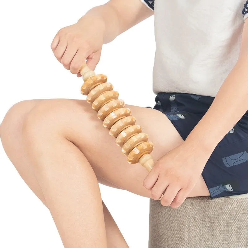Wooden Fascia Roller Massager