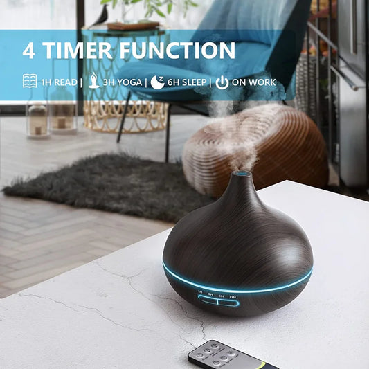 550ml USB Aroma Diffuser with LED & Remote