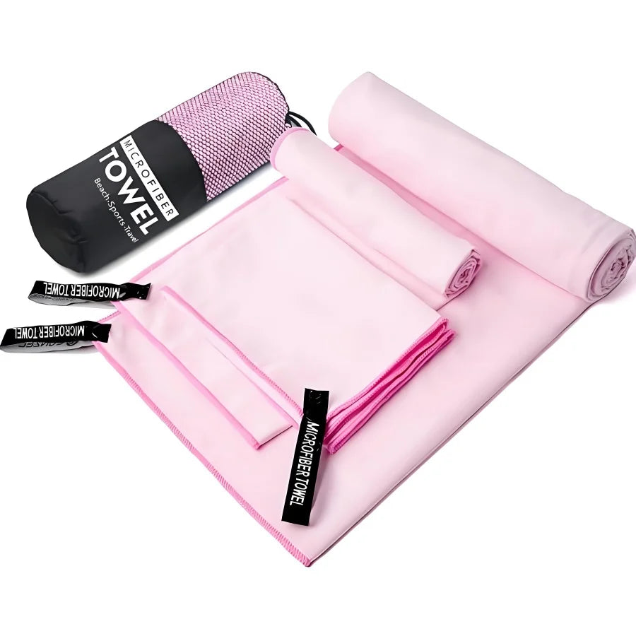 3PCS Quick Dry Microfiber Travel Towel Se