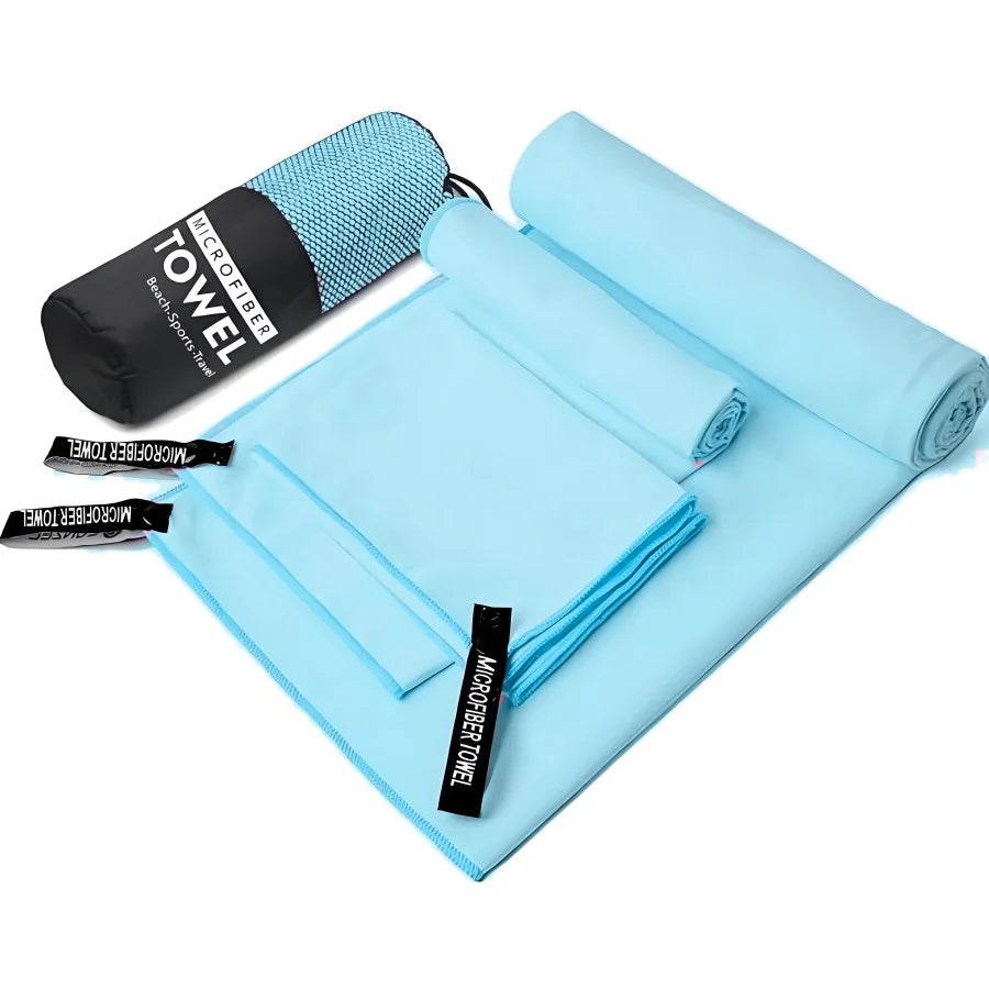 3PCS Quick Dry Microfiber Travel Towel Se
