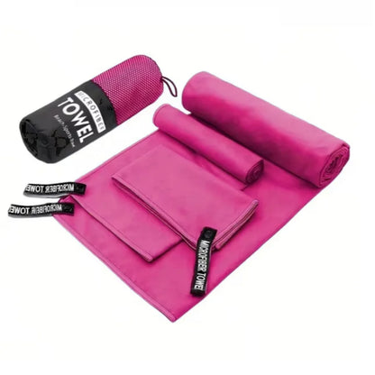 3PCS Quick Dry Microfiber Travel Towel Se