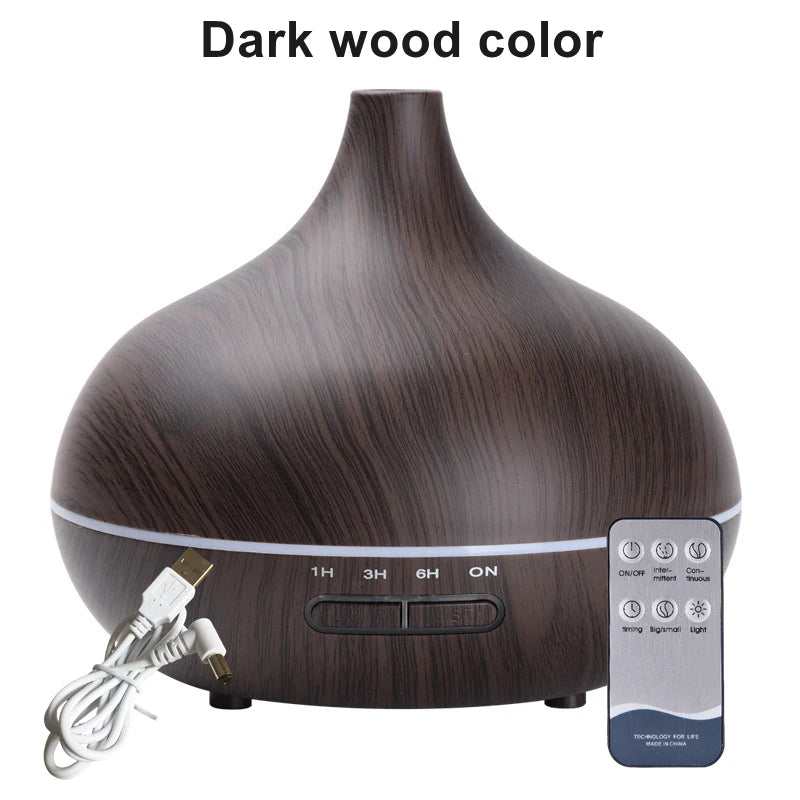 550ml USB Aroma Diffuser with LED & Remote