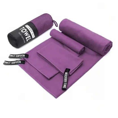 3PCS Quick Dry Microfiber Travel Towel Se