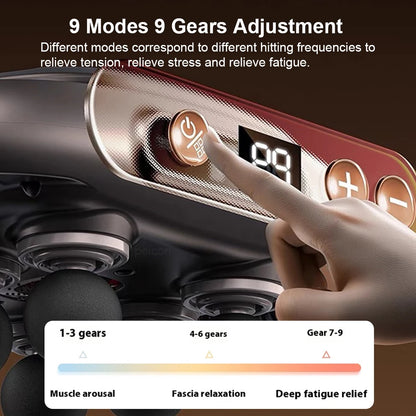6-Head Fascia Massage Gun