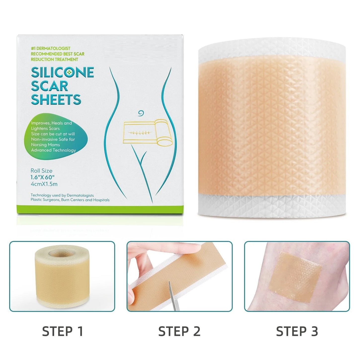 Silicone Scar Strip 4x150cm